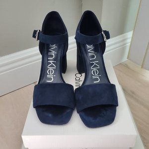 Calvin Klein Blue Suede Shoes